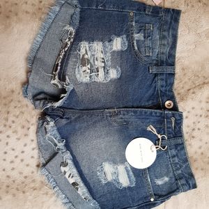 Tea & Cup Jean shorts